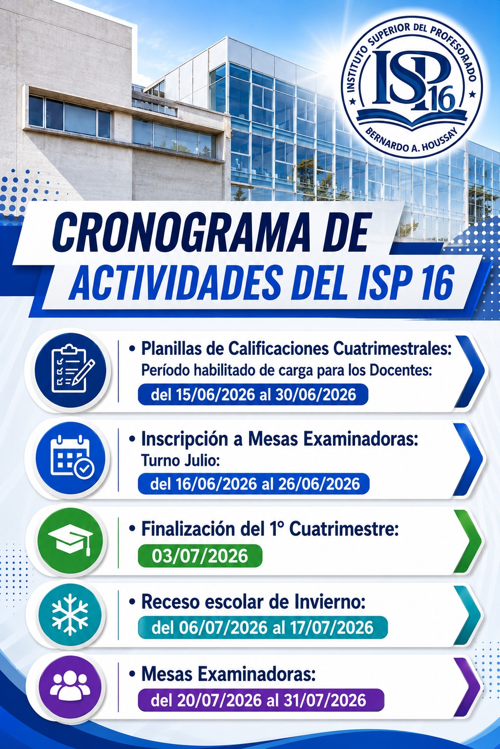 Flyer Cronograma